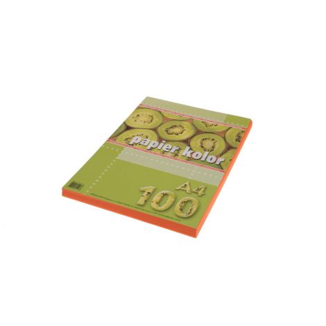 Papier ksero A4/100/80g Kreska pomarańczowy - 2